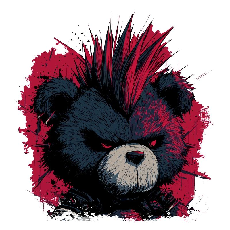 Cute Punk Teddy Bear