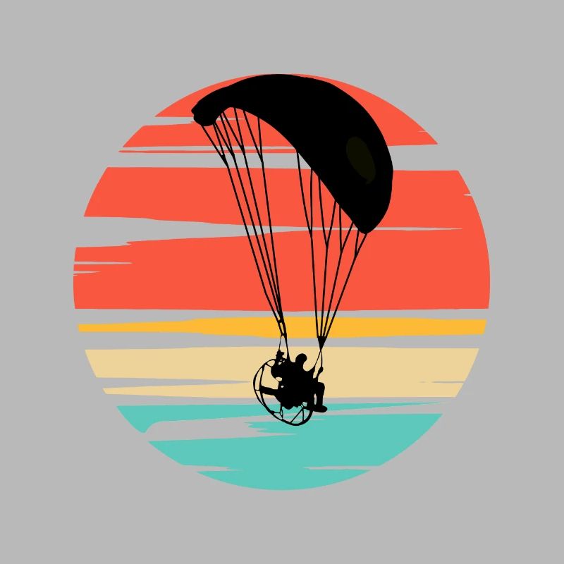 Paramotoring Powered Paragliding Sunset