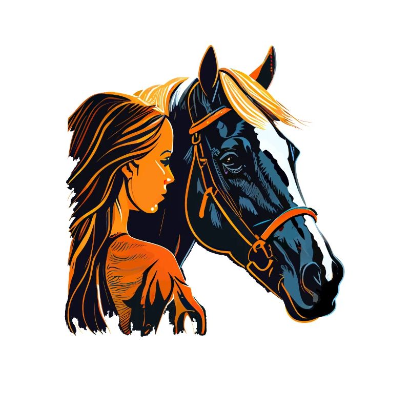 Pferd und Mädchen