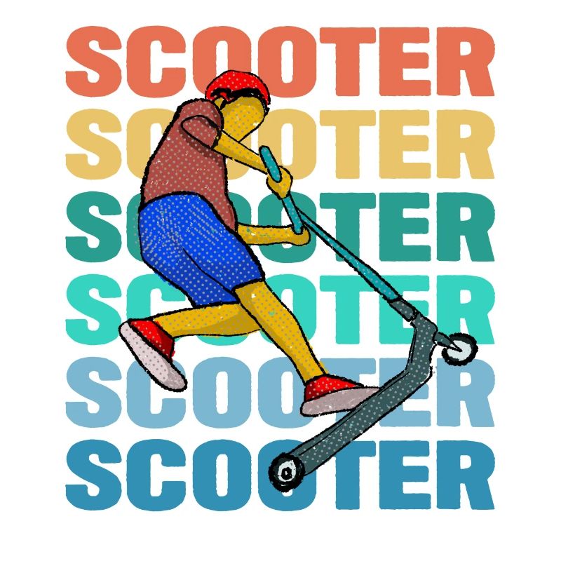 Scooter coloré