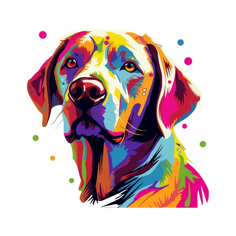 Labrador Chien Coloré