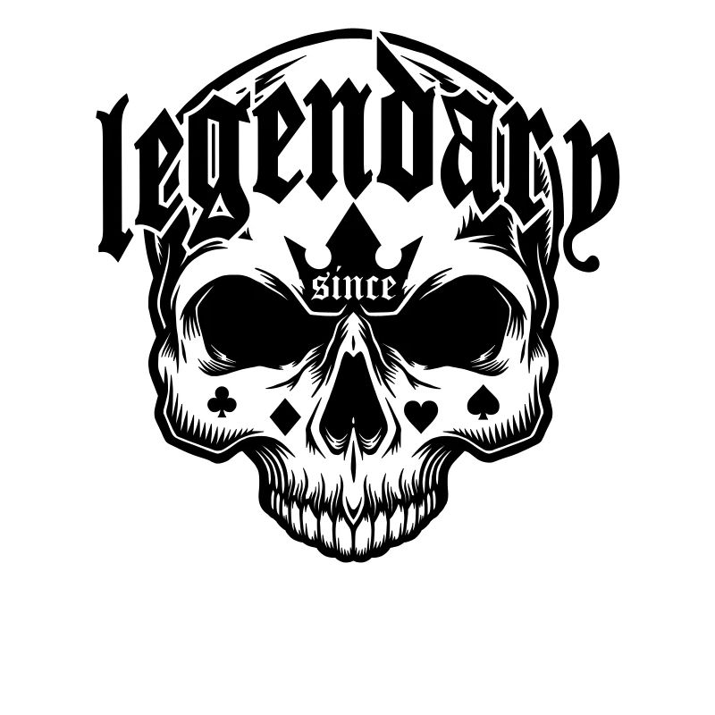 Legendary since 1991 - Skull | Colors can be changed