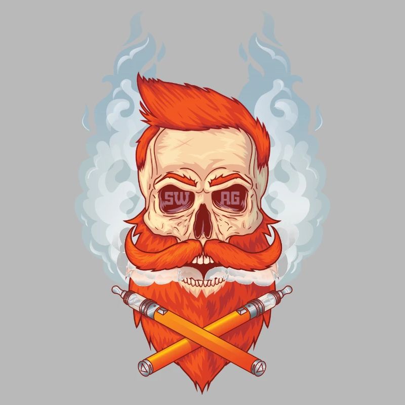 Skull and beard smokes Viper.