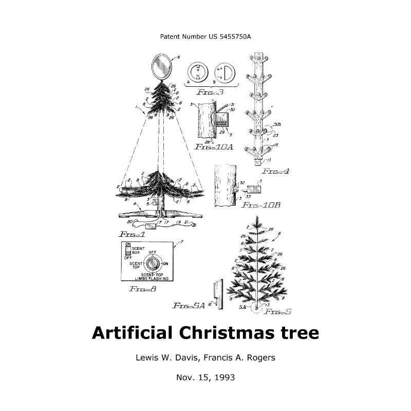 Artificial christmas tree
