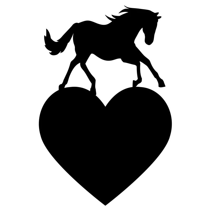 Cheval avec coeur