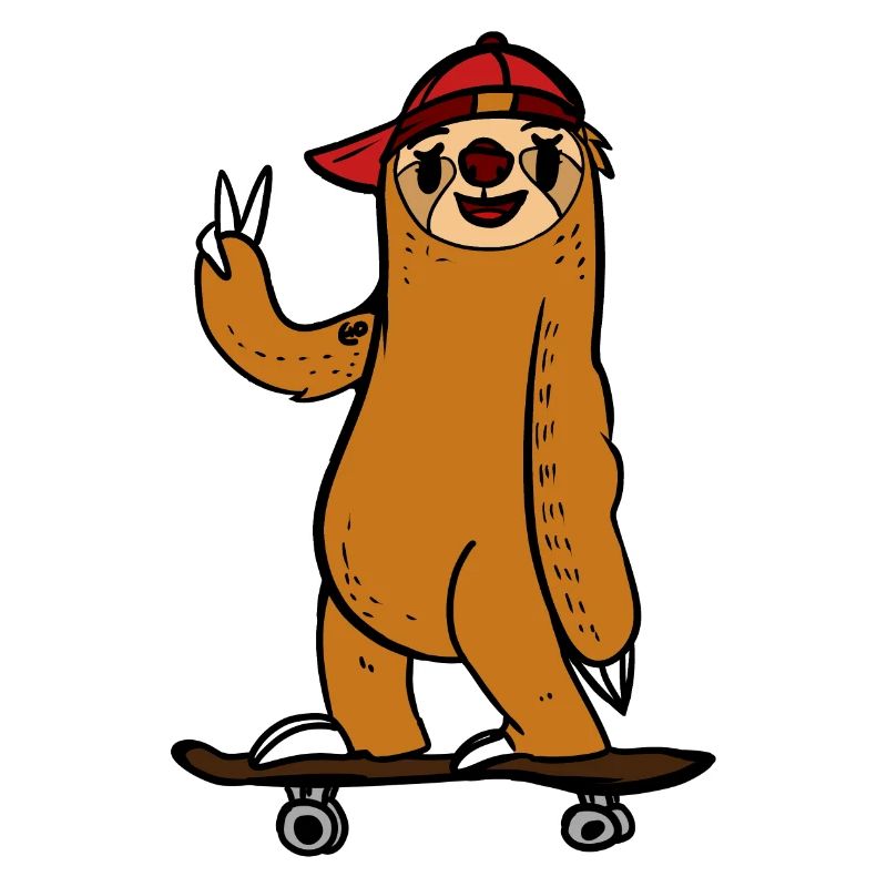 Skateboard Sloth