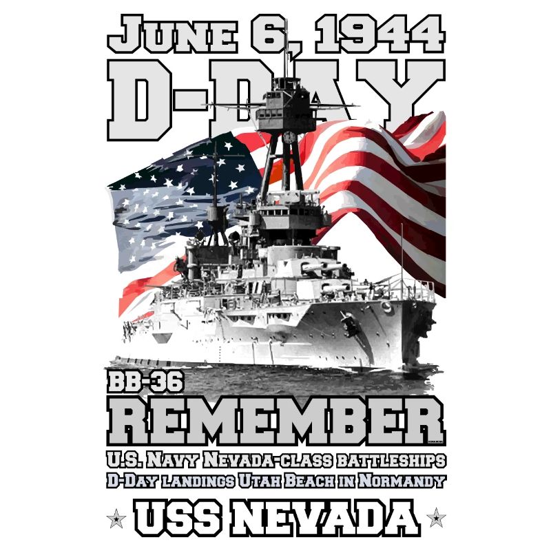 ERINNERN SIE SICH AN DEN D-DAY USS Nevada BB-36