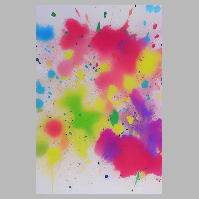 Éclaboussures colorées de couleurs