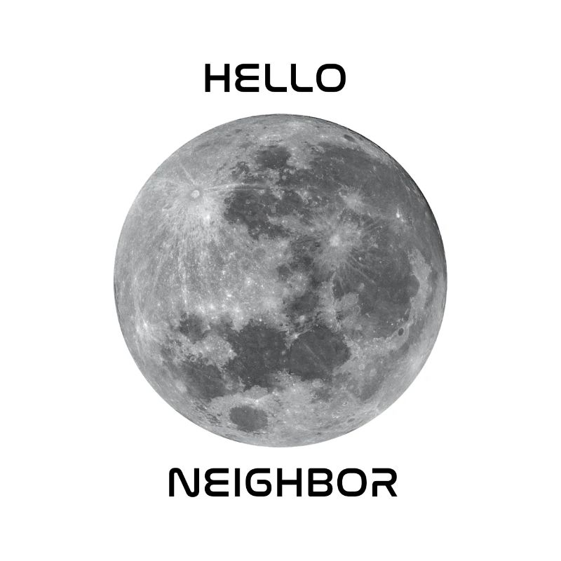 Salutations à notre objet céleste le plus proche - la lune!