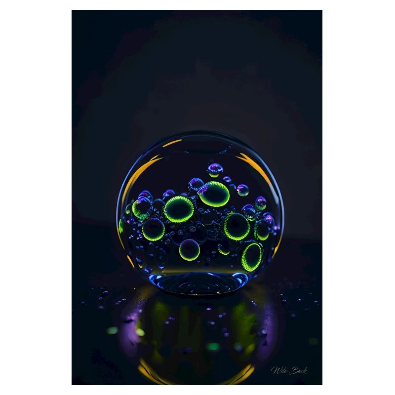 Bulles dans une bulle néon 1