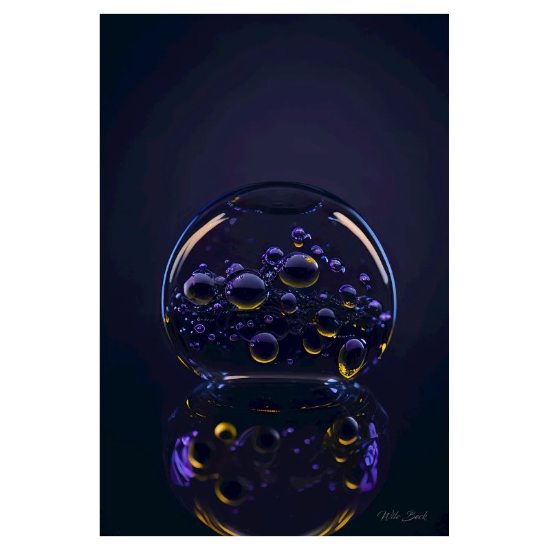 Blasen in einer Blase purple 1