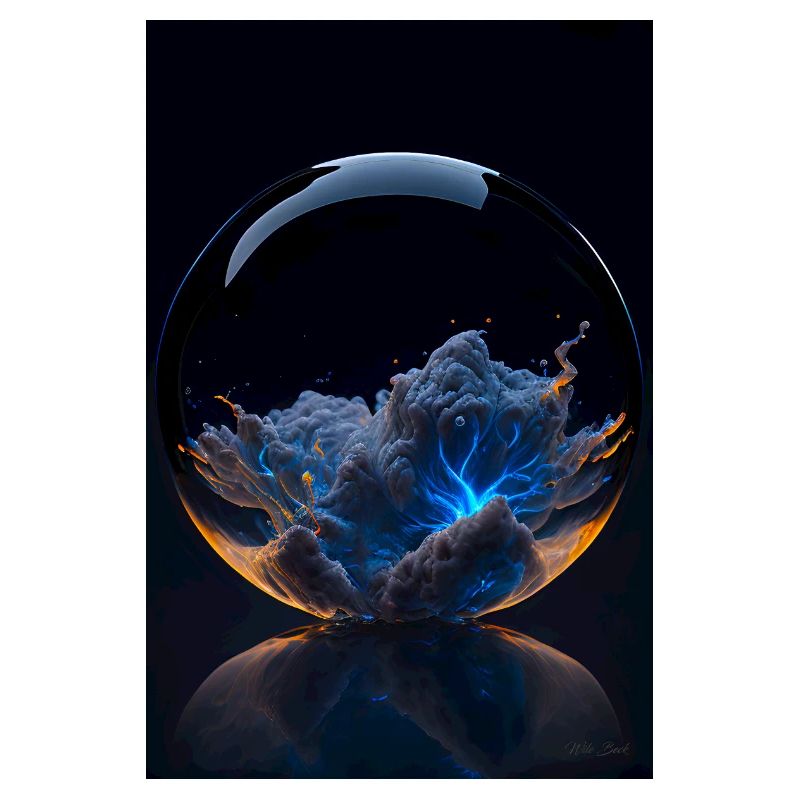 Nuages dans un feu de bulle 3