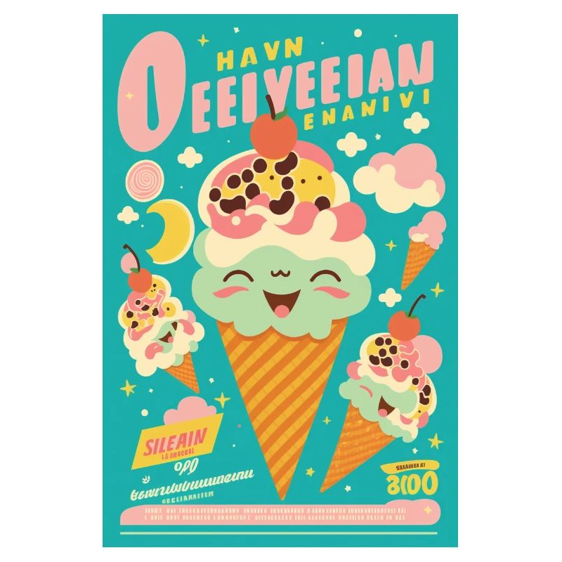 Eiscreme-Stil