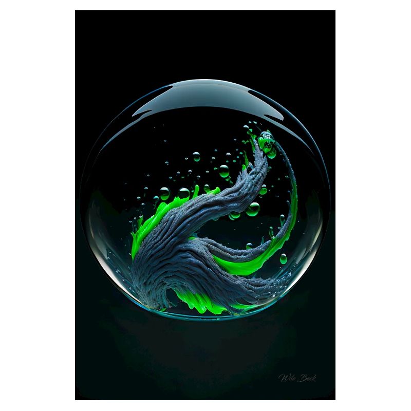 Kaos dans une bulle verte 1