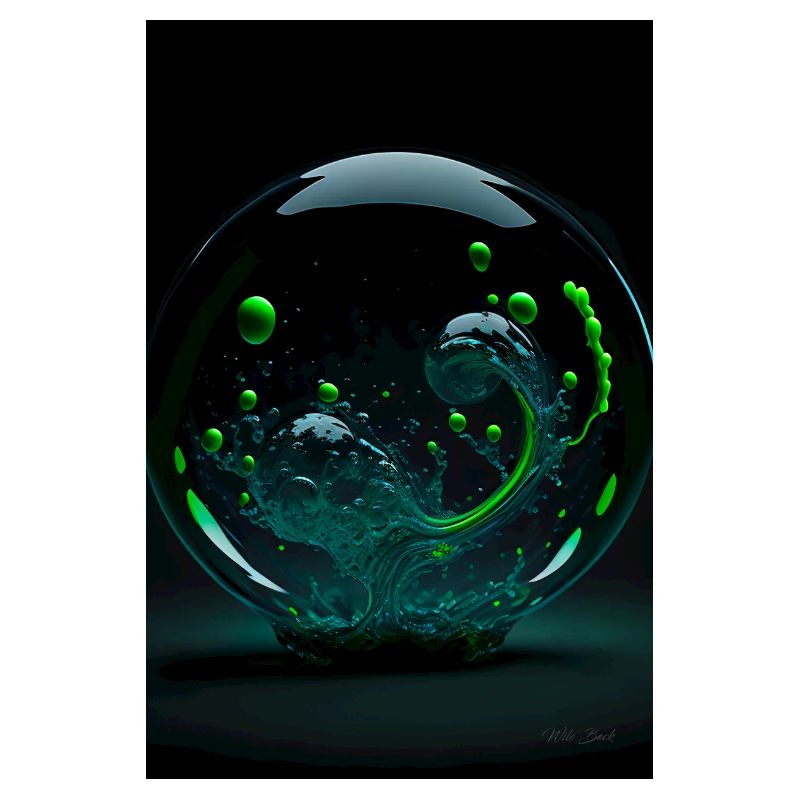 Kaos dans une bulle verte 4