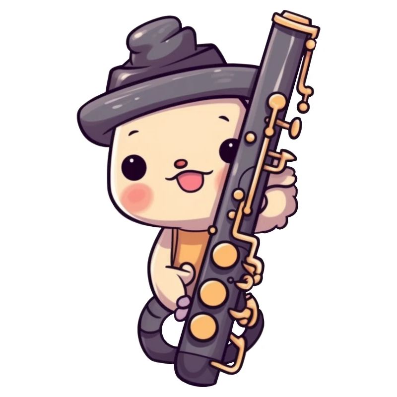 Klarinette im Comic Stil