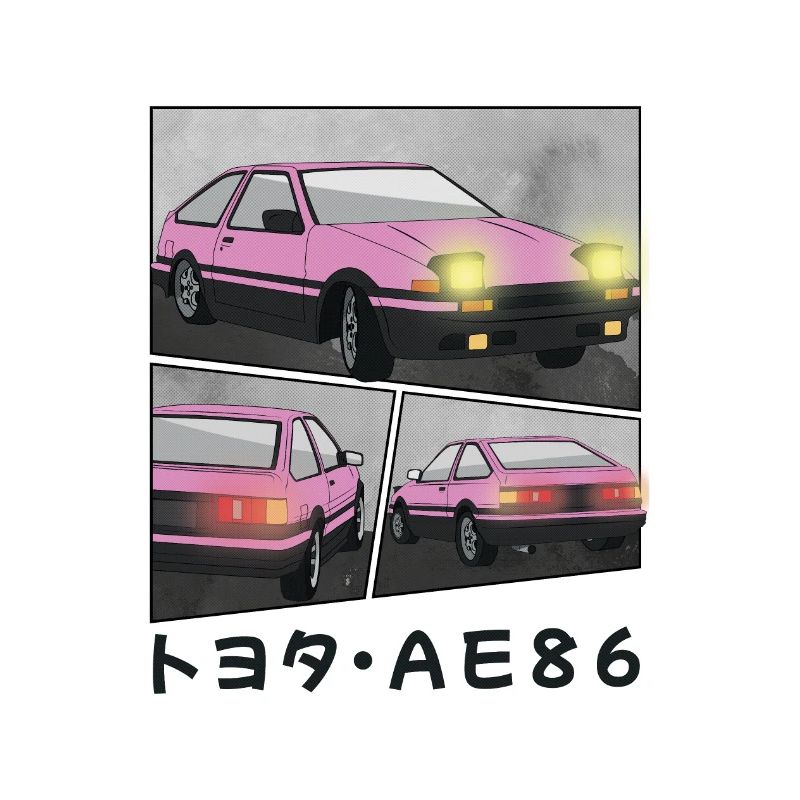 POP PINK VOITURE COMIC / POP UP PHARES À HAYON