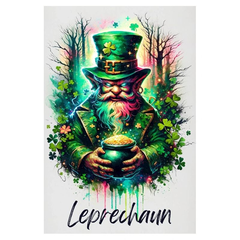 Leprechaun - Petit peuple - Aquarelle et Féerique
