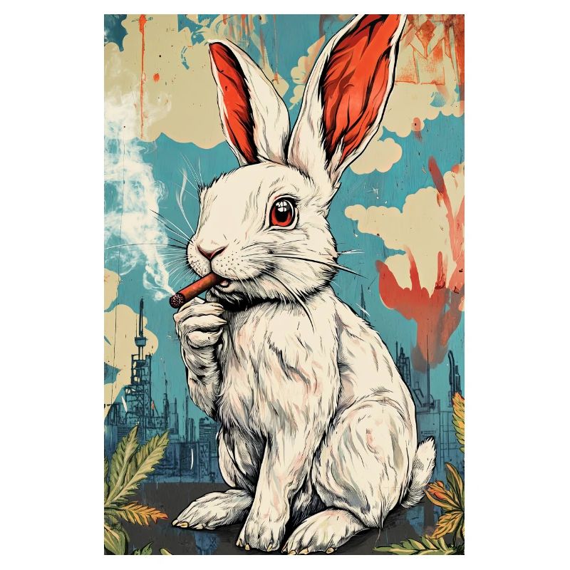 Cigarette Grifffiti Bunny