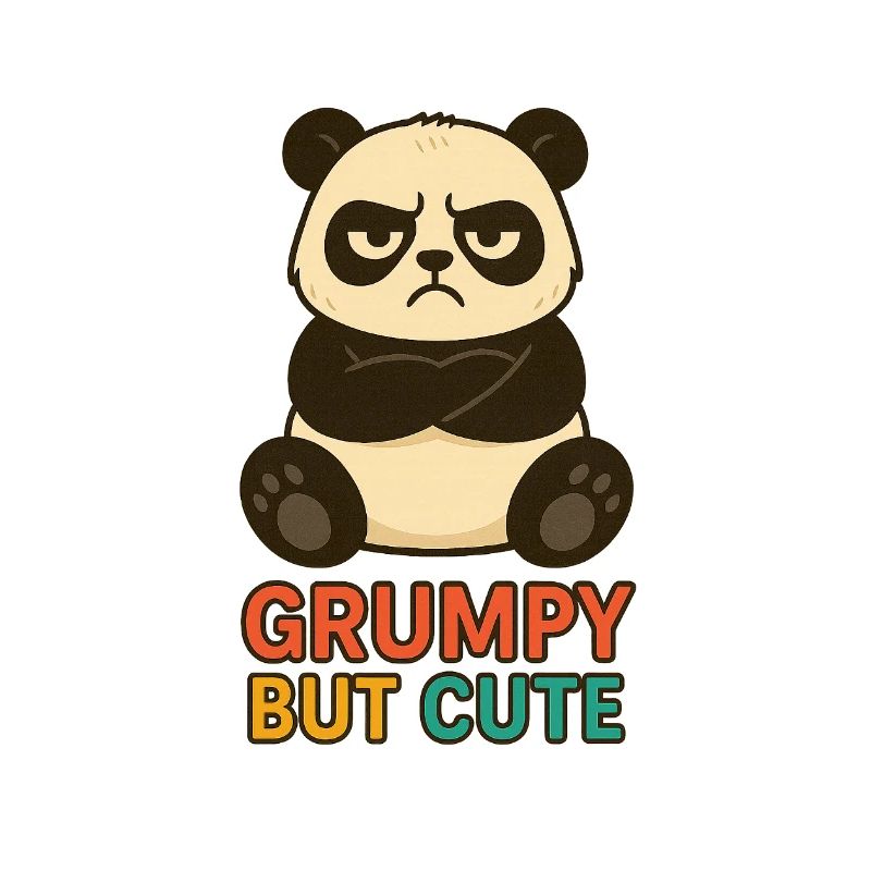 Grumpy but Cute – Panda Mood Shirt