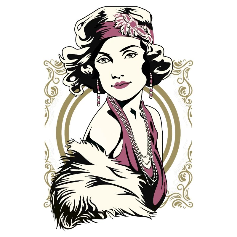 Flappers Mädchen VIOLETT
