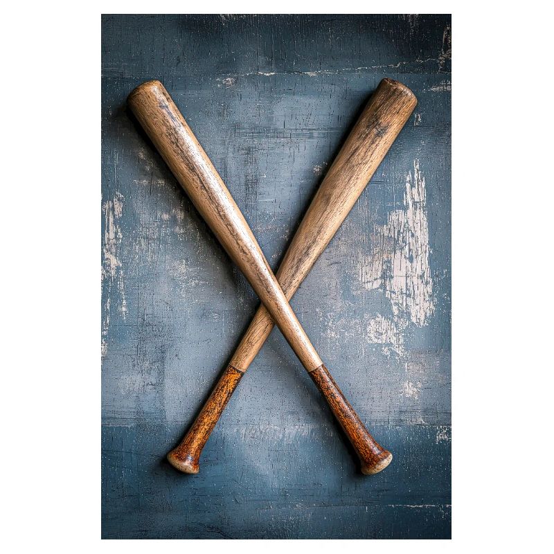 Battes de baseball classiques croisées