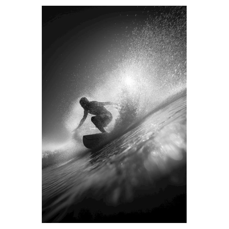 Black & White Surf Explosion