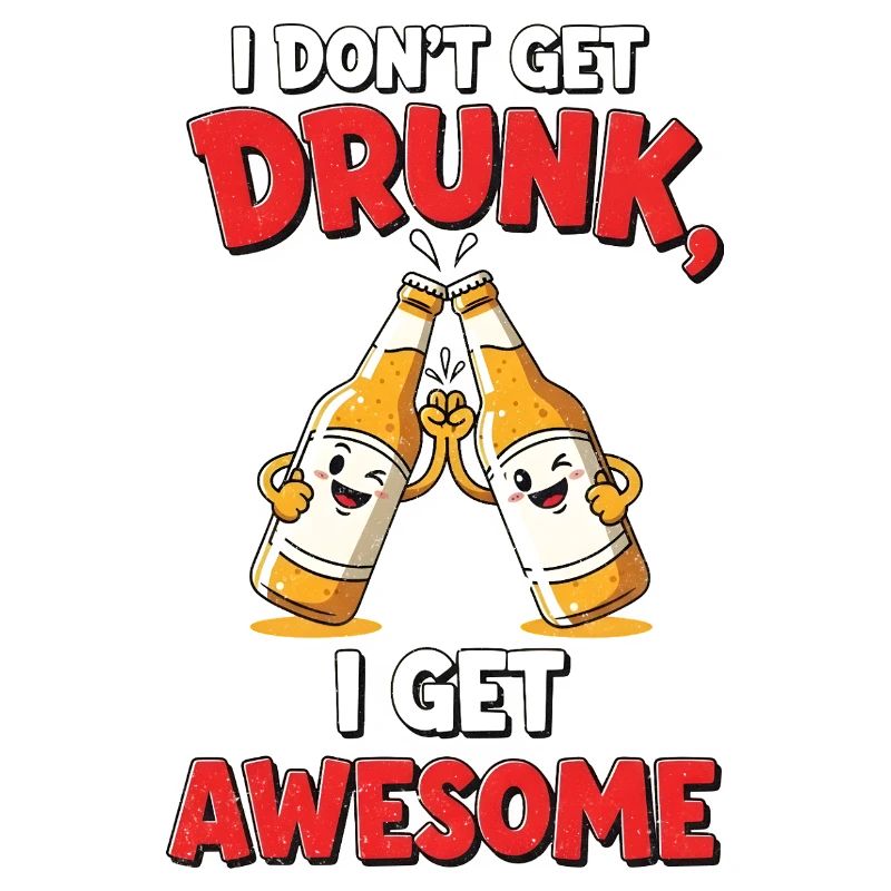 Don't Get Drunk Comic Shirt Gift