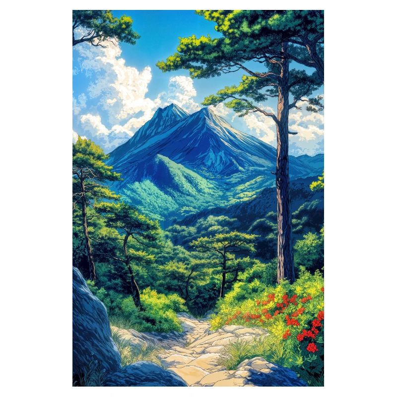 Illustration einer Naturlandschaft