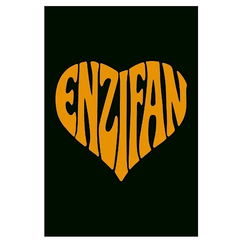 Enzifan Herz-Typografie