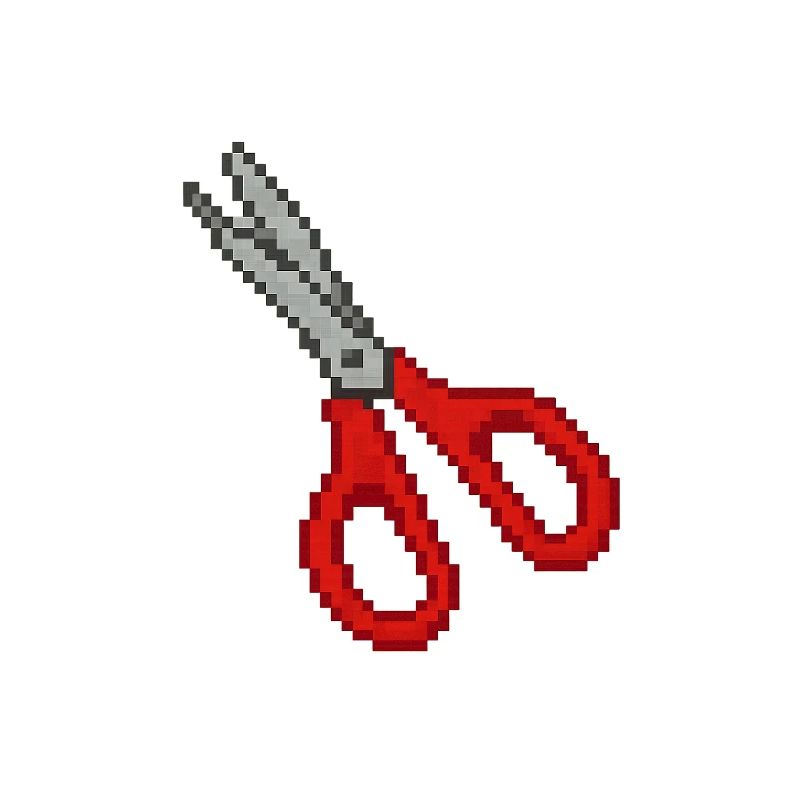 Schere Retro Rot