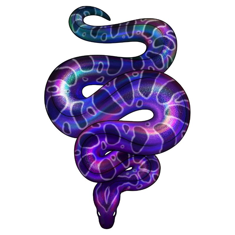 Neon Snake Violet