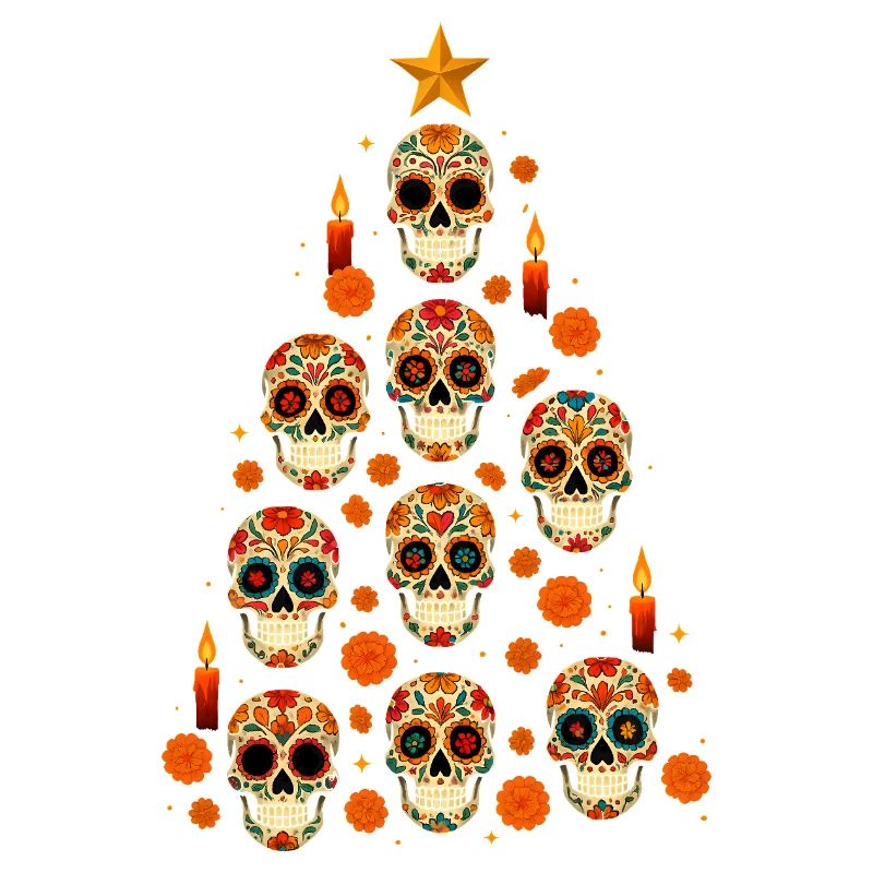 Sugar Skull Christmas Tree Design