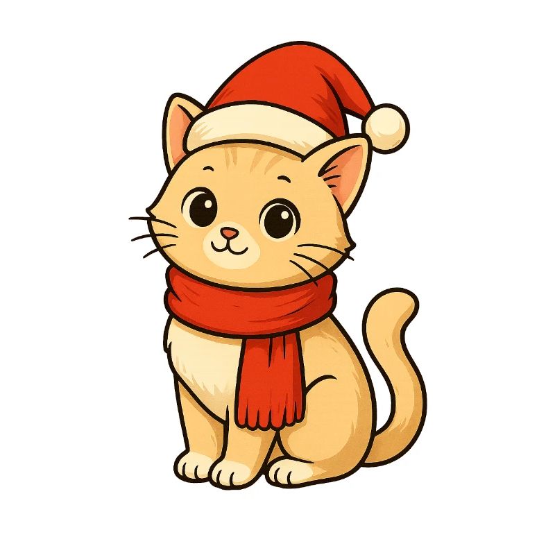 Chat d’hiver avec le Père Noël