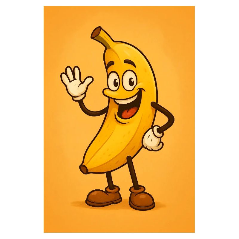 Live-Bananen-Maskottchen