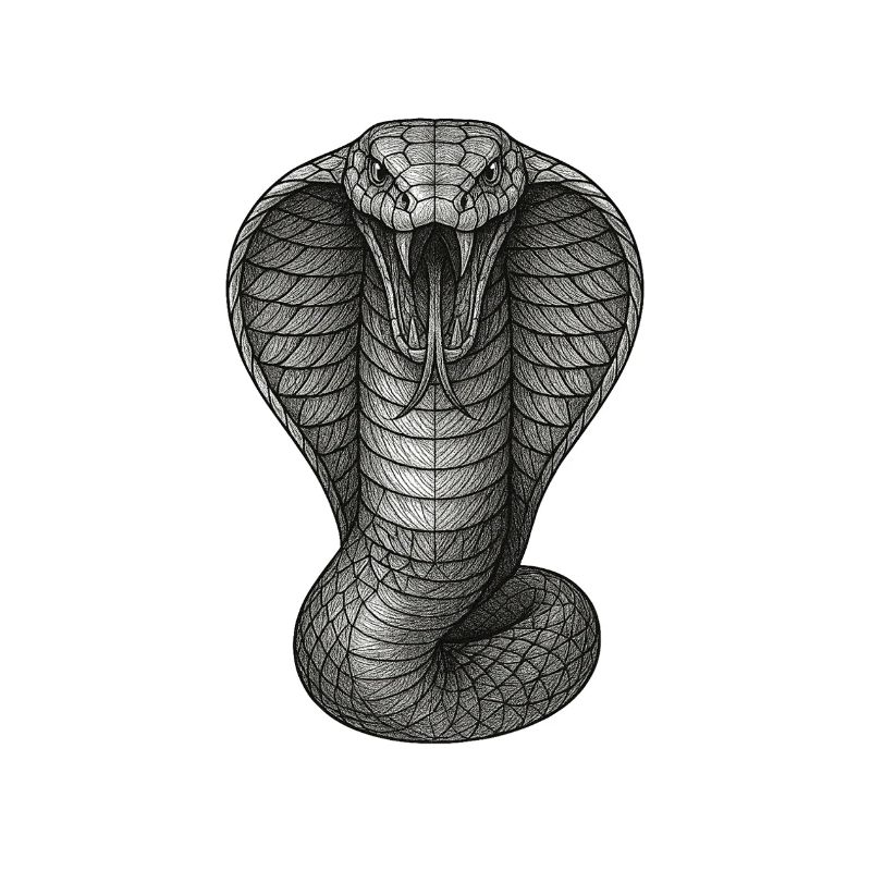 Illustration de lignes de graphite Cobra