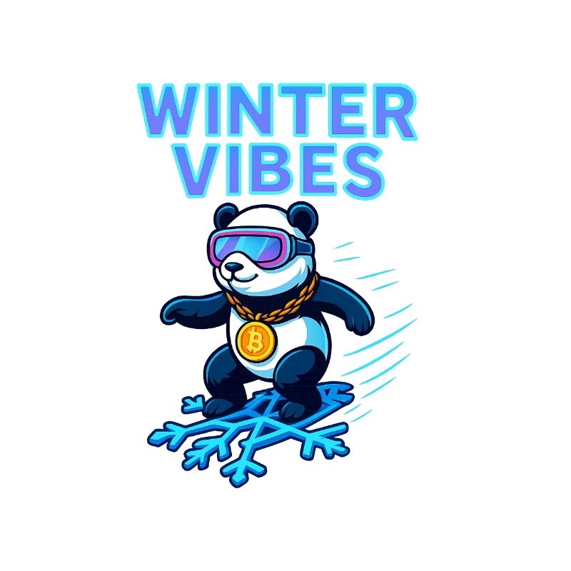 Winter Vibes Panda Neon
