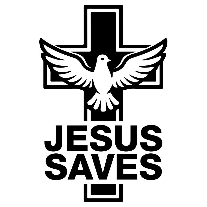 Jesus Rettet Kreuz Taube