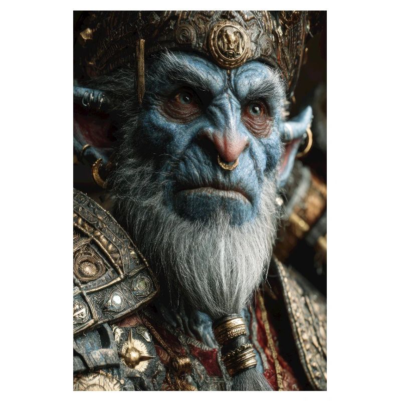 Roi Orc en armure ornée