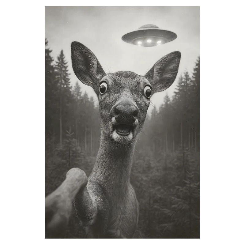Wenn ein Reh ein Ufo sieht