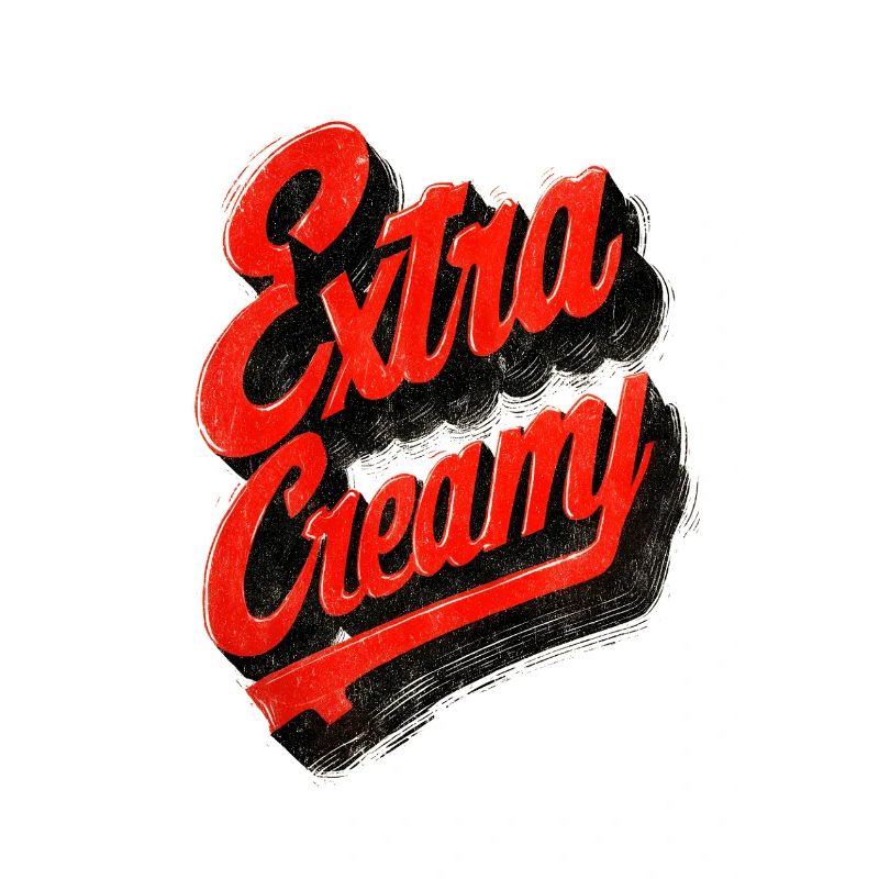 Extra Creamy Retro Lettering