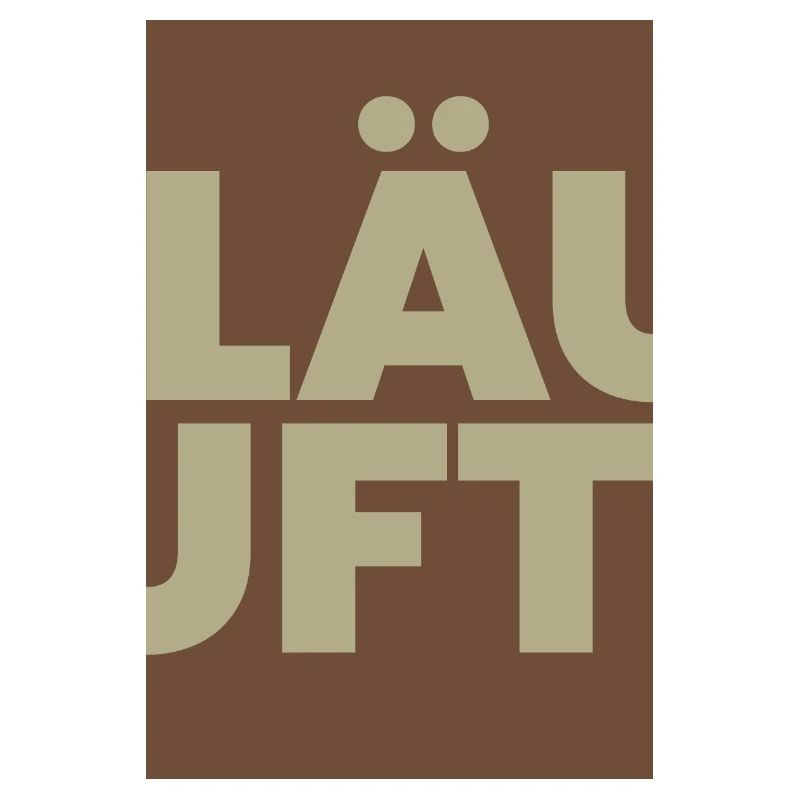 LÄUFT  Typo Retro Kontrast