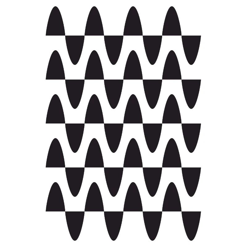 Midnight Wave Grid Pattern