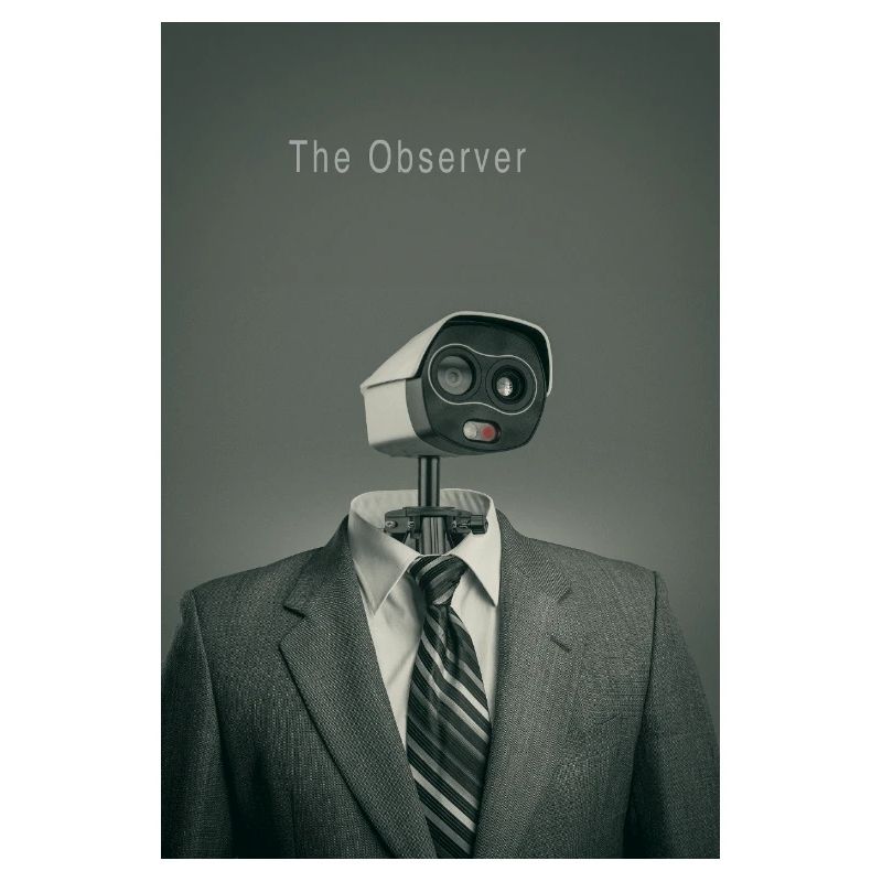 The Observer Minimal Surveillance Art Poster