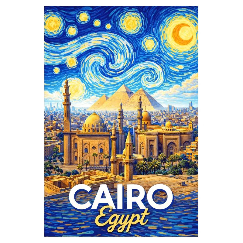 Cairo Nights: Pyramids and Stars