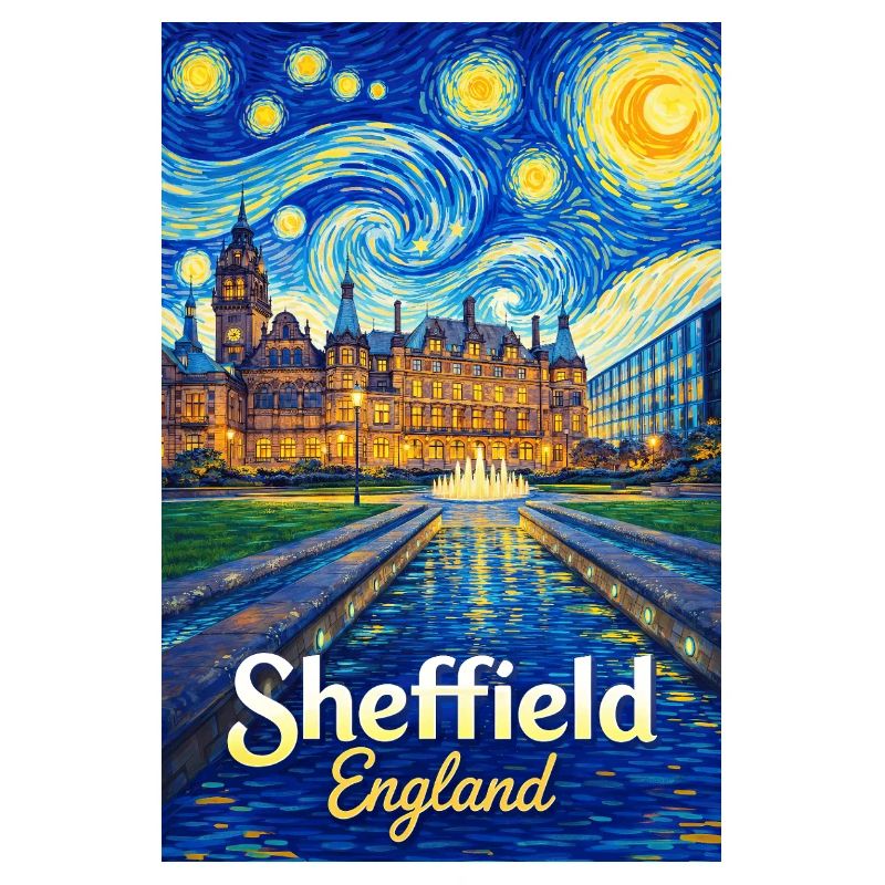 Sheffield England Sternennacht
