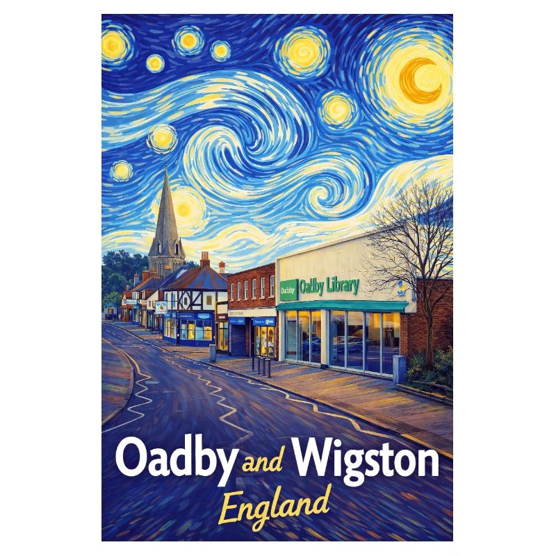 Oadby Wigston England Sternenstraßen