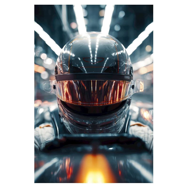 Casque de course néon