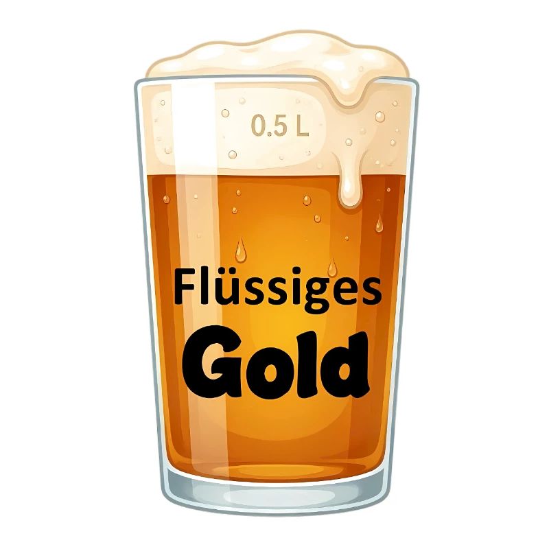 Flüssiges Gold Pint Design