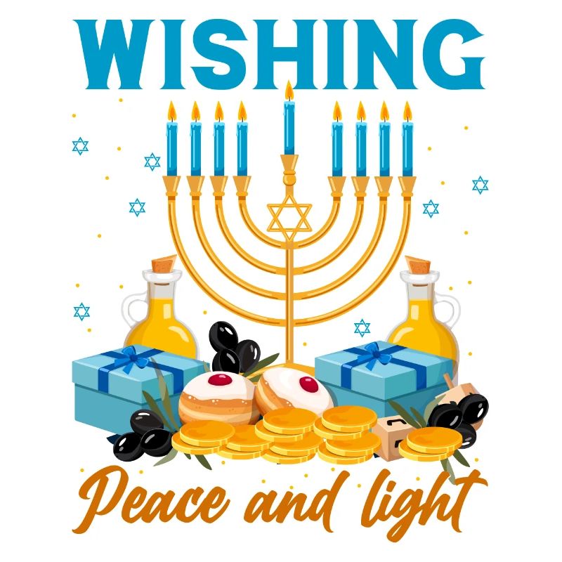 Hanoukka Hanoukka Dreidel Latkes Hanoukka